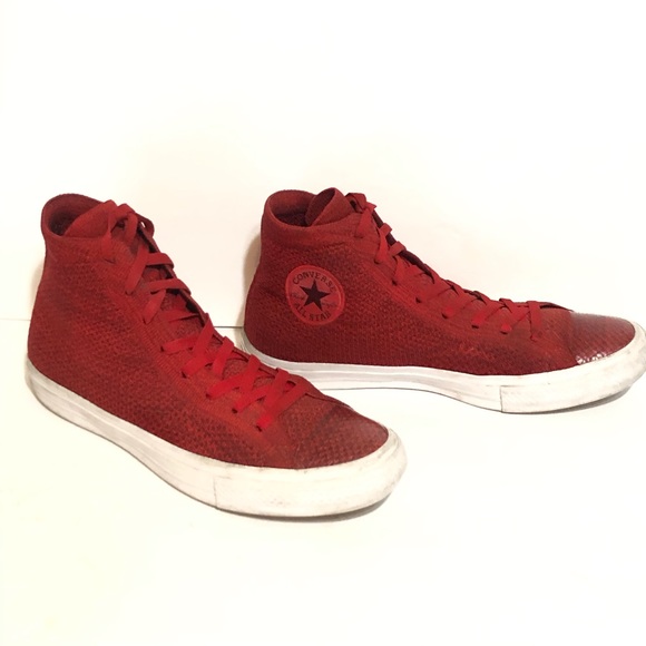converse with lunarlon red